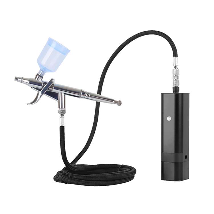 Double Action Airbrush Kit na may Air Hose para sa Temporary Tattoo