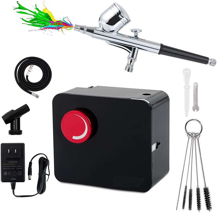 Infinitely Variable Speeds Corded Airbrush Kit